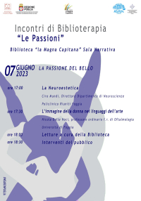 Incontri di Biblioterapia 2023 : La passione del bello